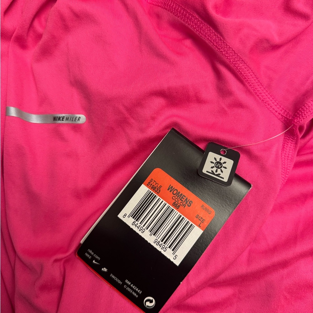Nike Women's Vibrant Pink Long Sleeve Tee - Picture 5 of 8
